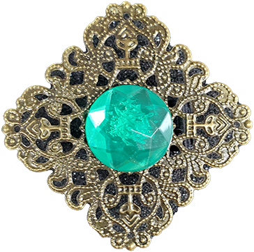 Klickees Original - Diamond Lace, metal, bronze coloured with gem