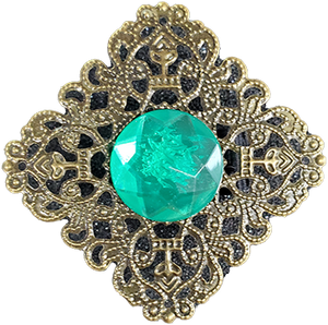 Klickees Original - Diamond Lace, metal, bronze coloured with gem